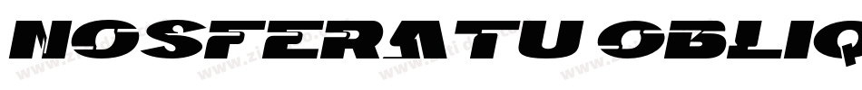 Nosferatu Oblique字体转换
